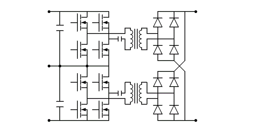 3−Level Full Bridge LLC converter—stacked on the primary side